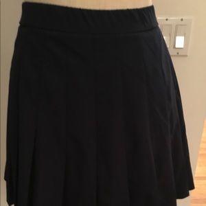Navy Blue Pleated Tennis Skirt
